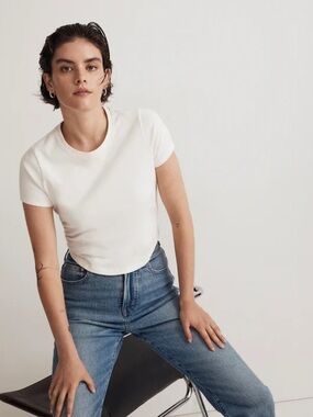 Madewell Heavyweight Jersey Crewneck Tee Sz Medium